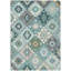 Tapis bleu sarcelle lavable à la machine intérieur / extérieur Xhevrie-112127713