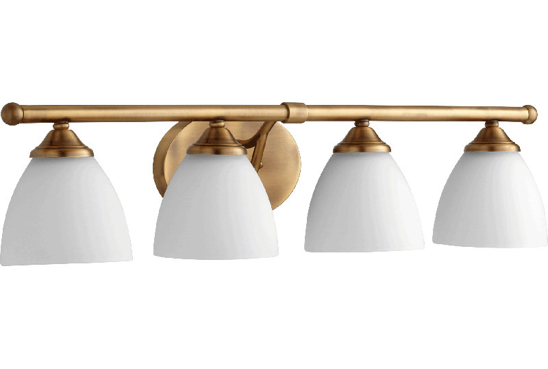 Polito 4 - Light Dimmable Vanity Light, Aged Brass