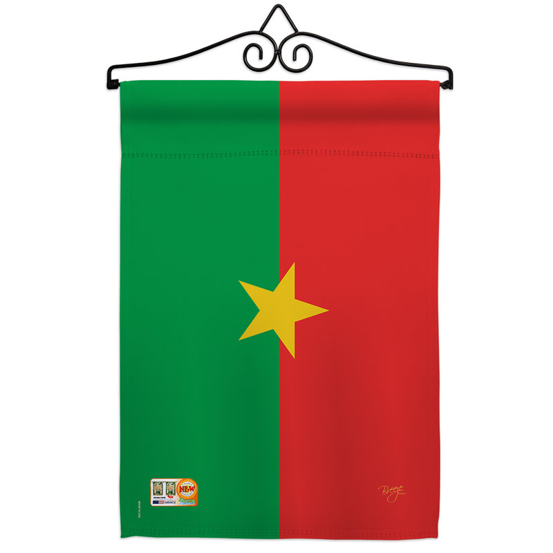 Impressions décoratives de polyester de 2 côtés 19 x 13 po  drapeau de jardin