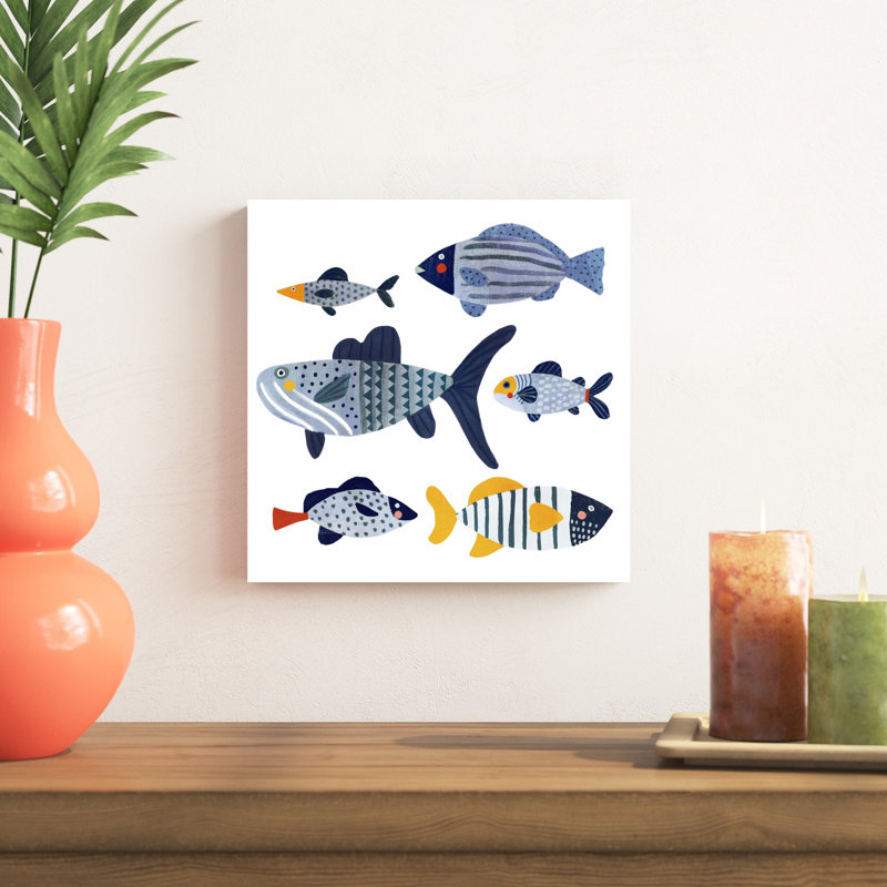 Poisson à motif II, H 12 po x l 12 po