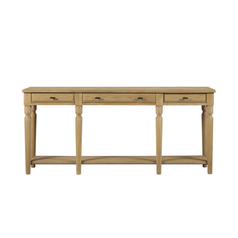 Console Tarrington - Noix de cajou, Bois jaune clair
