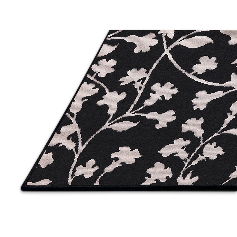 Tapis noir Osbonre, Rectangle 5 pi x 7 pi