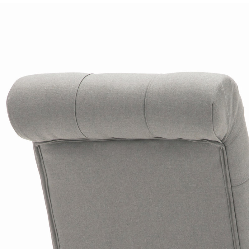 Jocelyn Ash Gray Tufted Parson-Style Side Chair Set