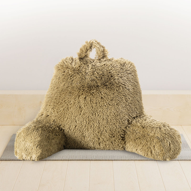 Faux Fur Throw Pillow, Gold