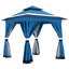Gazebo pliant en acier de 2,4 m de large x 2,4 m de profondeur