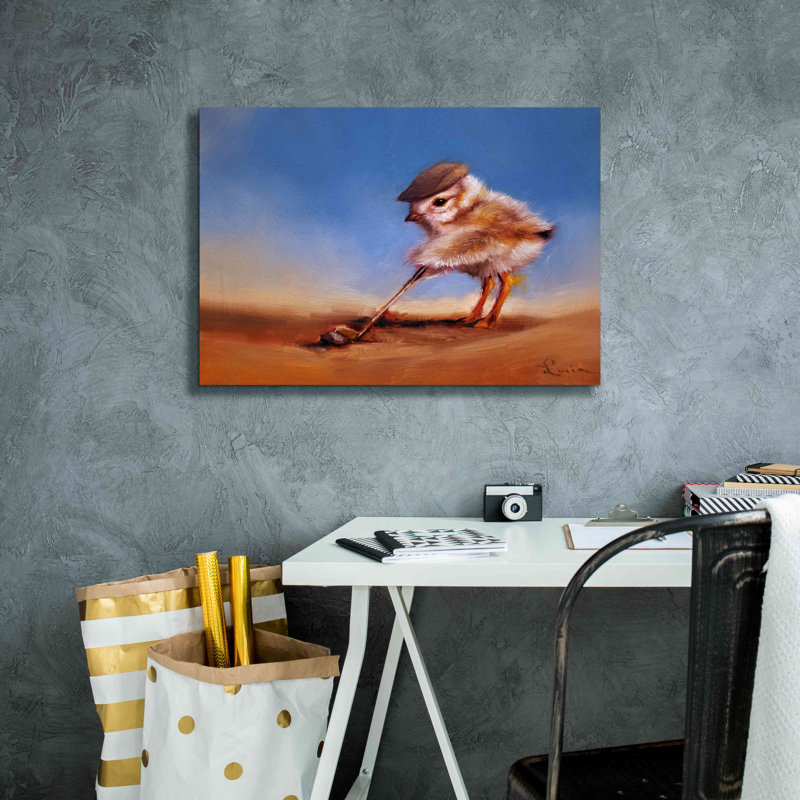 «Birdie Shot» par Lucia Heffernan, H 18 po x l 26 po x P 0,75 po