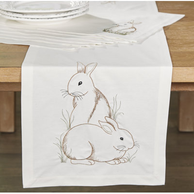Chemin de table en coton de Pâques 100% mandujano