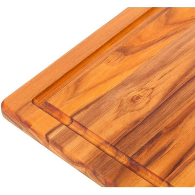 Teakhaus 405 Edge Grain Cutting & Serving Board + Juice Canal 16 x 11 x 0.5 in
