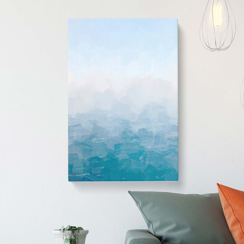 Sea Meeting The Sky In Abstract - Wrapped Canvas, 50cm H x 35cm W x 3cm D