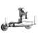 Service/Utility Single Hole Wall Mount Faucet w/3" Bucket Hook Spout 2" Lever Handles 2" Inlet Chrome