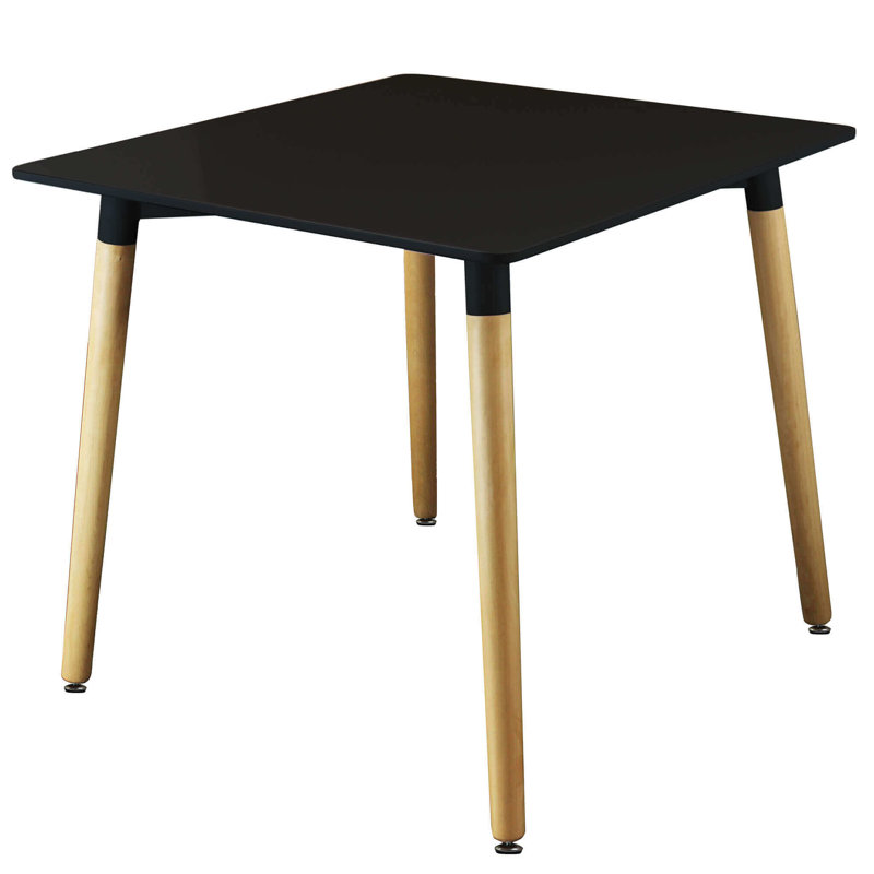 Beachwood Metal Top Dining Table, Black