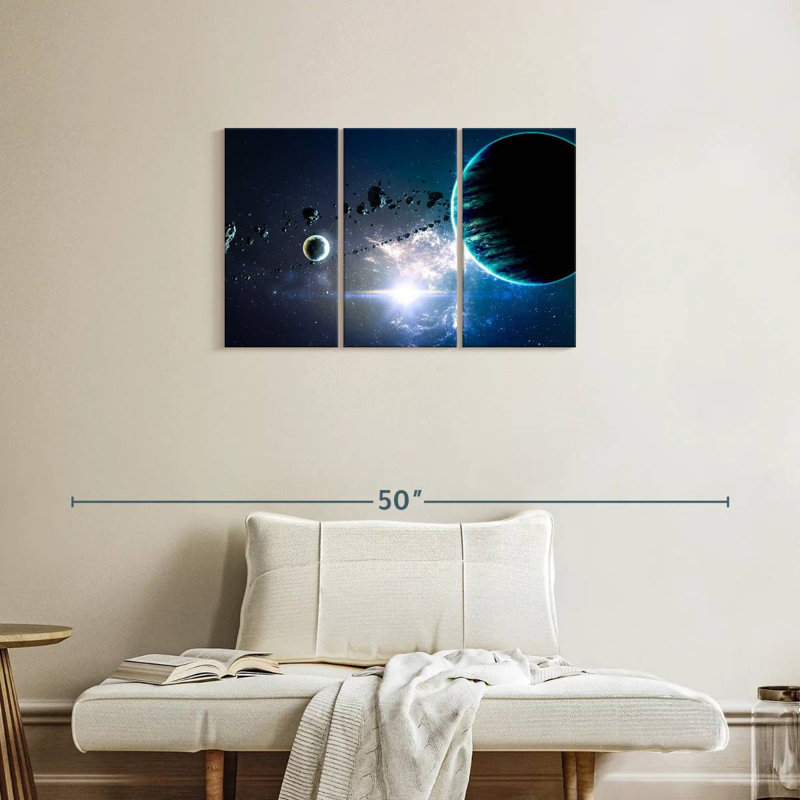 Oberle Planets And Nebula, 20" H x 33" W