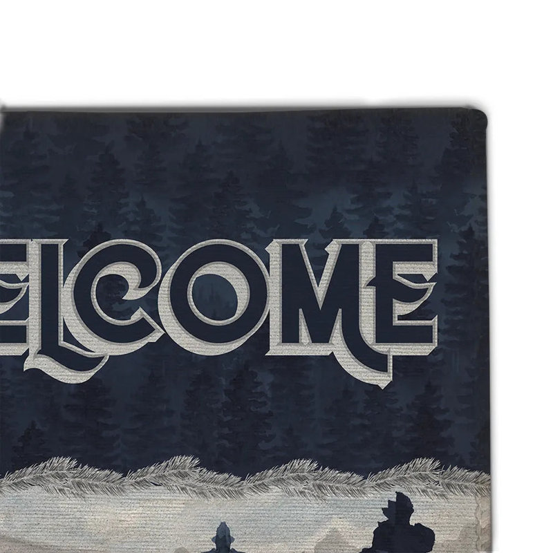 Tapis d'extérieur Blue Cliff Mountain, L 18 po x L 30 po