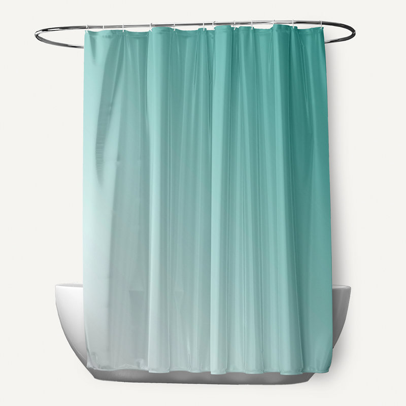 Rideau de douche simple Clifford, Jade