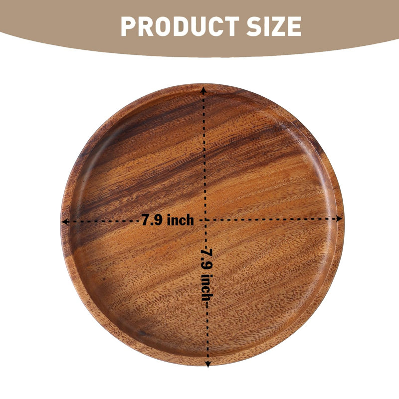 Plateau noyer Millar Pines Conar, H 1,2 po x L 7,9 po x l 7,9 po