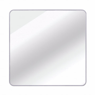 30 In X 30 In Silver Metal Framed Square Bathrrom Mirror