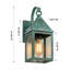 Brass Traditions - Ashford - 1 lumière - 13 pouces - Vert Verde - Laiton massif - Applique murale-1940494344-2085338816-2085338817