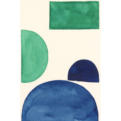 Elementary Shapes I 1 Piece Wrapped Canvas Wall Art