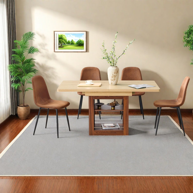 Extendable Dining Table Sets(must Include Both Table And Chair) Wood Mdf Modern Kitchen