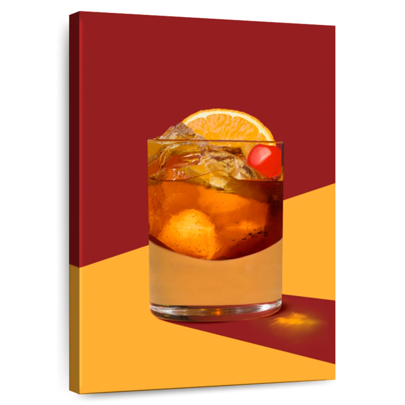 Yarlin Old Fashioned Bar Cocktail, 24" H x 16" W