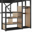 Lit mezzanine double en métal avec bureau Station de charge, aucun sommier requis, soutien solide