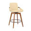 Luxurious Faux Leather And Swivel Bar Stool-110606702-110606700