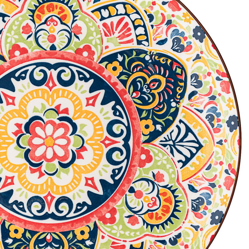 10 assiettes plates Strawberry Street Fiesta Bloom,