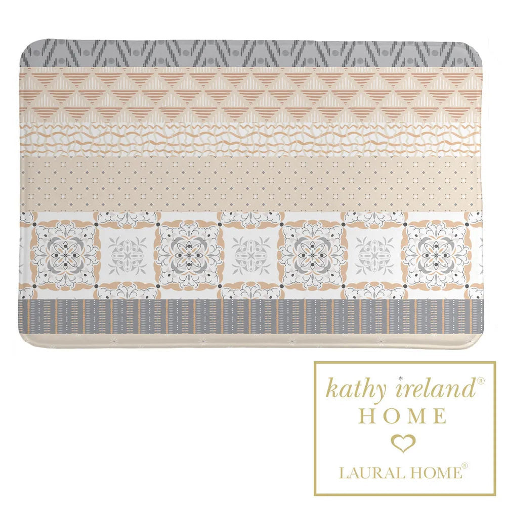 Laural Home kathy ireland® HOME Peaceful Elegance Stripe Memory Foam ...
