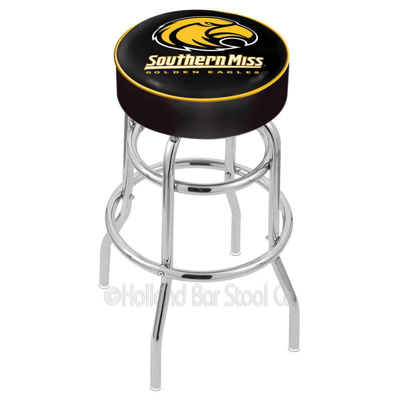 Tabouret de bar et de comptoir pivotant NCAA, Tabouret de comptoir (siège à 25 po de hauteur, Southern Miss