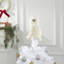 Décoration pour sommet d'arbre de Noël en laine feutrée à la main Snowy Owl