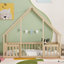 Structure de lit simple en bois avec clôture et garde-corps-1283505528-1283505535