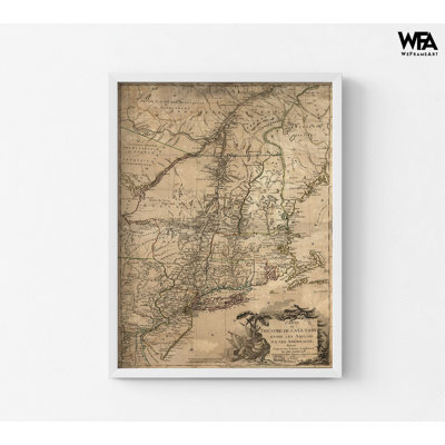Theatre Of War In The Thirteen Colonies 1777, Colonial House Decor, US War Poster Print, United States History Print, Antique Map Poster5x7"