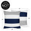 Housse de coussin carré à rayures-18026410