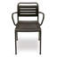 Ace Modern Aluminum Arm Chair – Stackable Outdoor Dining Chair-402096026