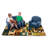 Alphabet Blocks KIDSoft Seating Tufted Brown/Green Area Rug-972983195