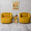 Ensemble de 2 fauteuils pivotants rembourrés en velours de 34 po de largeur (ensemble de 2)-1708412566