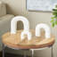 Cole And Grey Marble Arched Abstract Sculpture With Various Sizes