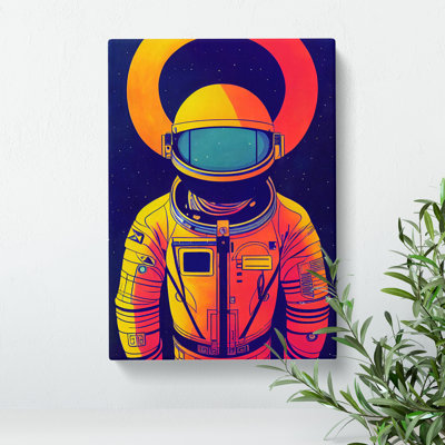 Astronaut Pop Art No.5 - Wrapped Canvas
