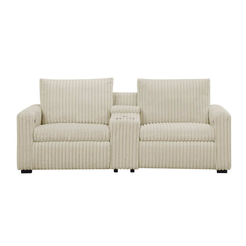 Rycusal Power Recliner Loveseat, Beige