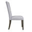 Ensemble de chaises d'appoint Merel Linen & Finish, dossier haut, capitonné, idéal pour un repas élégant et confortable