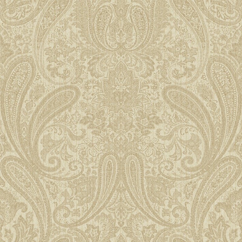 Rouleau de papier peint lisse L 33 pi x l 20,5 po Hardoby, Beige