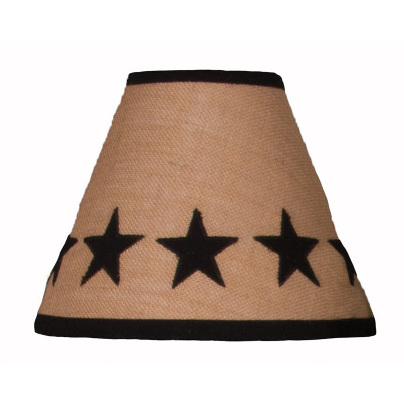 Abat-jour empire en rotin, Noir / beige, H 8 po x l 12 po x P 12 po