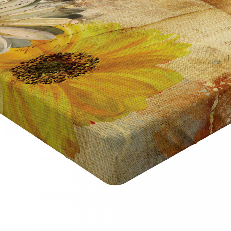 Microfiber Floral Fitted Sheet, Full Fitted Sheet