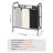 3-Section Laundry Basket, Laundry Sorter Cart with Heavy-Duty Lockable Wheels for Dirty Clothes in Laundry Room Bedroom, Heavy-Duty Laundry Hamper Storage Organizer