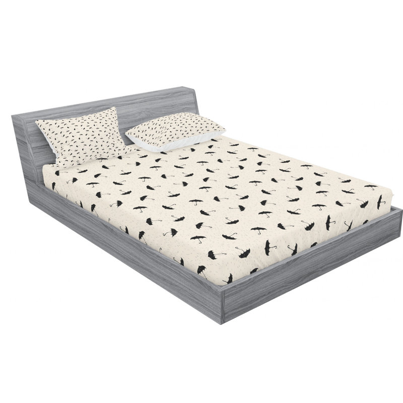 Microfiber Sheet Set, Queen Sheet Set with Fitted Sheet