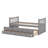 Daybed With Trundle And Drawers-1974442366