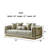 Eude 4 Piece Velvet Standard and Stationary Living Room Set-2007771299
