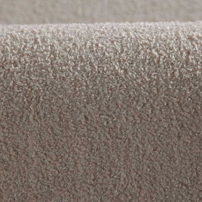 Lana Accent Chair In Camel Looped Shearling Fabric