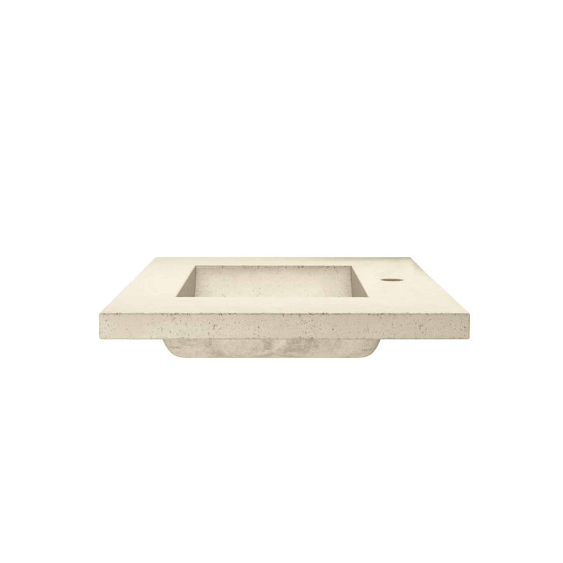 30.5" Single Bathroom Vanity Top with Sink, Single, Pearl