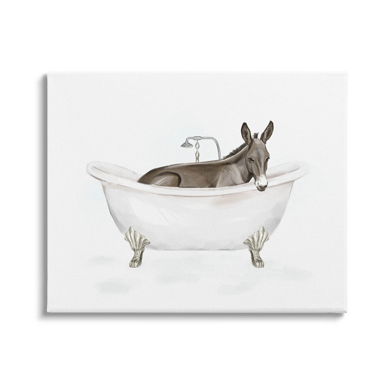 «Donkey Bathroom Tub Animal» par Ziwei Li, L 48 po x H 36 po